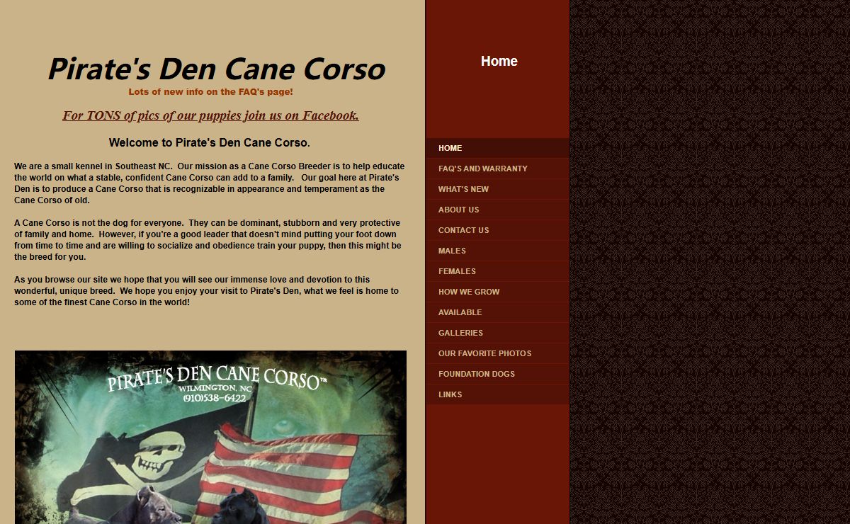 Pirates Den Cane Corso - Home