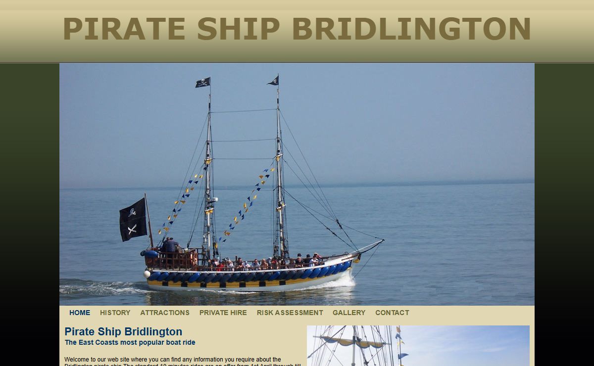 Pirate Ship Bridlington - Home