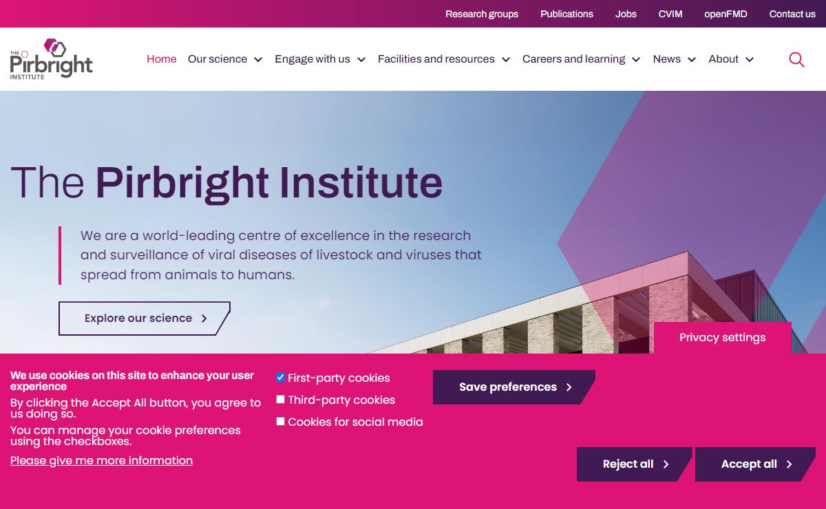 The Pirbright Institute | Preventing and controlling viral diseases