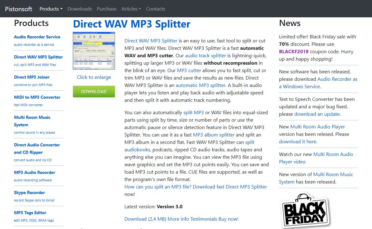 MP3 Splitter, MP3 Joiner, MIDI to MP3, MP3 Split, WAV Splitter, MP3 Cutter free download!