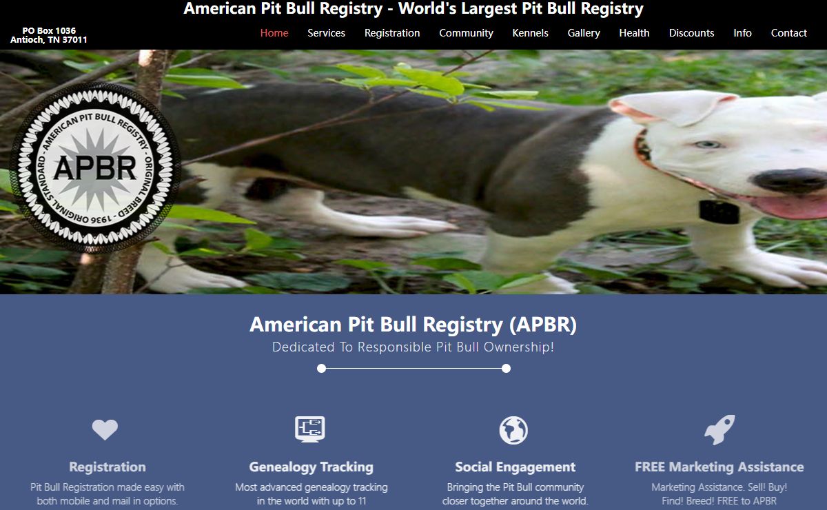 American Pit Bull Registry - Pit Bull Registration Made Easy