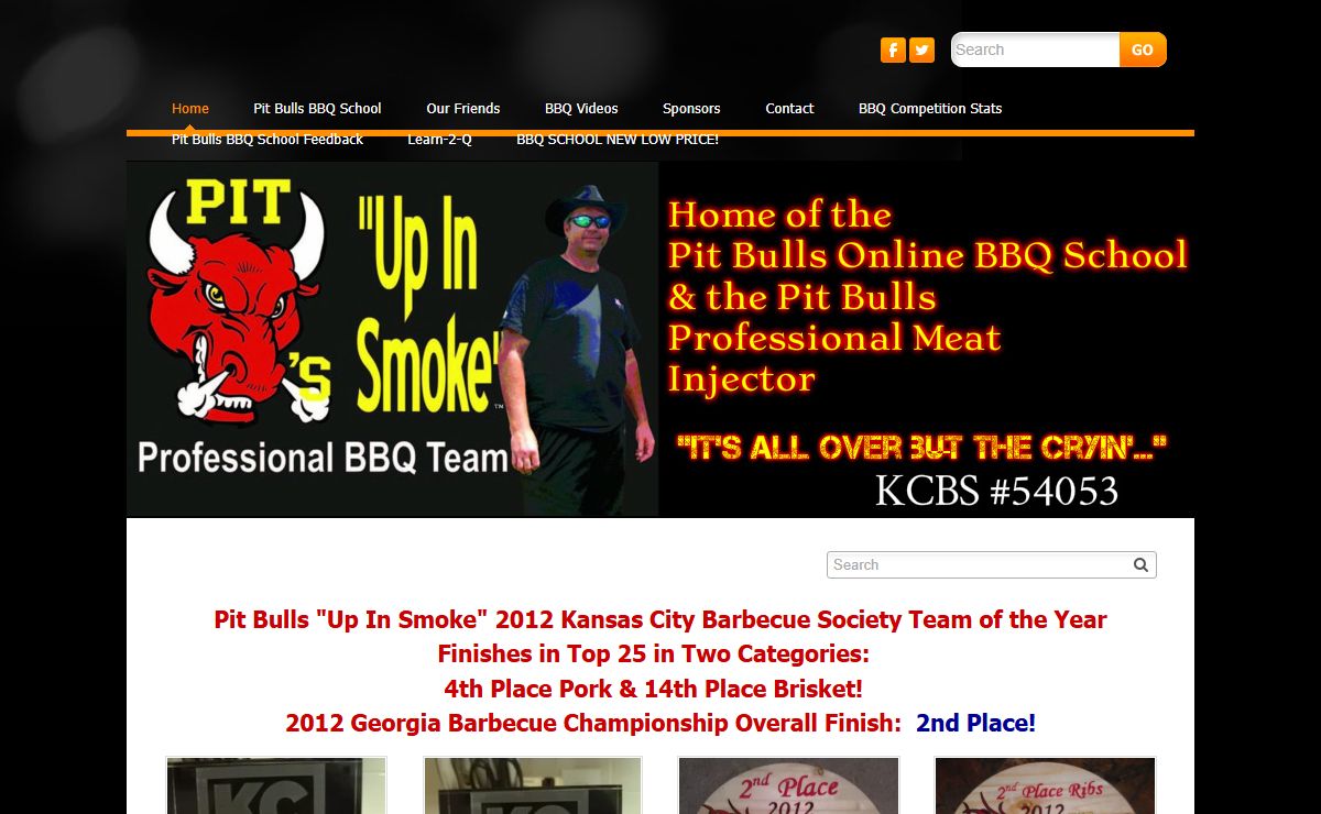 Championship BBQ Team, BBQ Products & Rubs - Welcome to Pit Bulls Up In Smoke