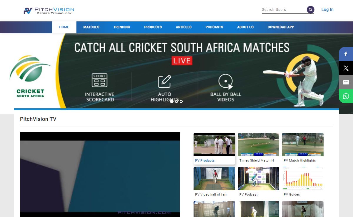 PitchVision - Live Local Matches | Tips & Techniques | Active Cricket Community
