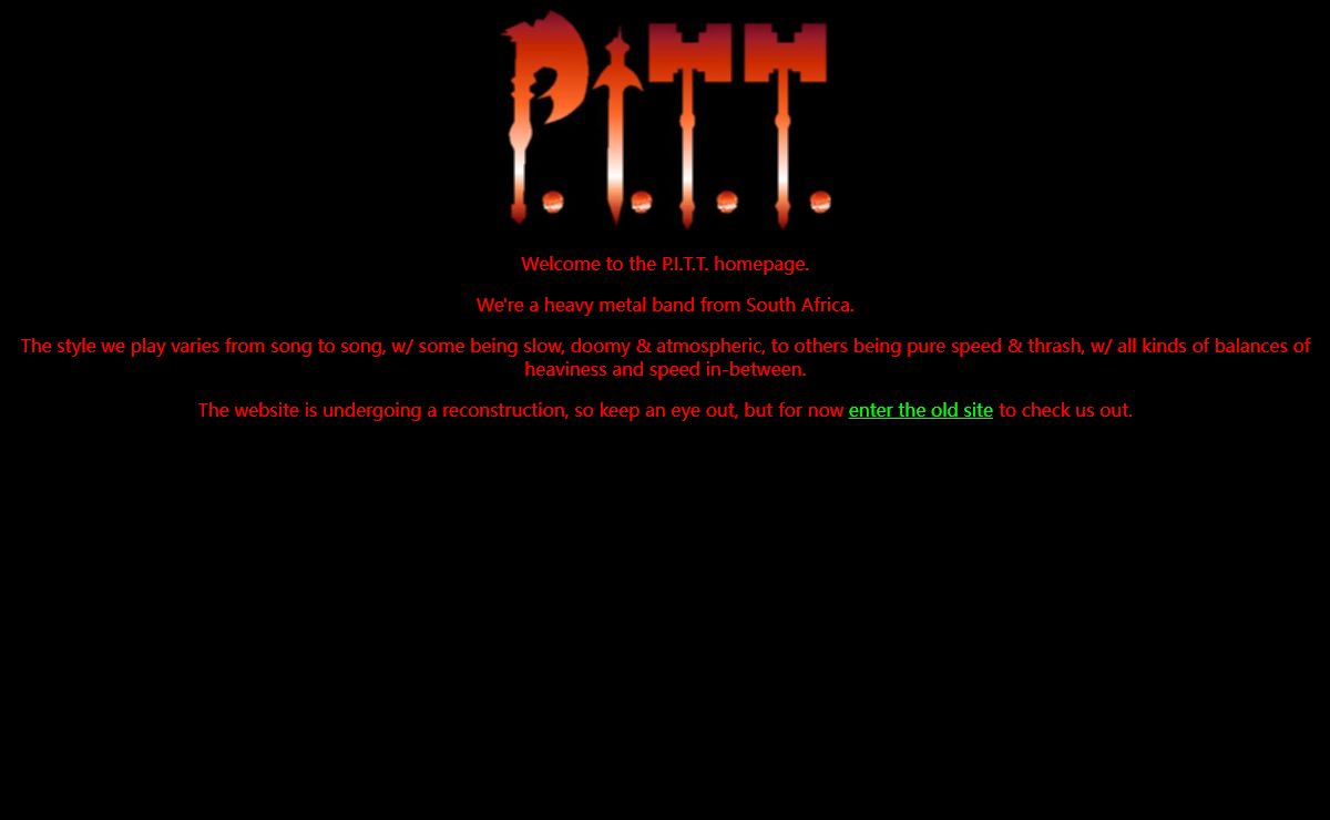 P.I.T.T. South African Metal Band