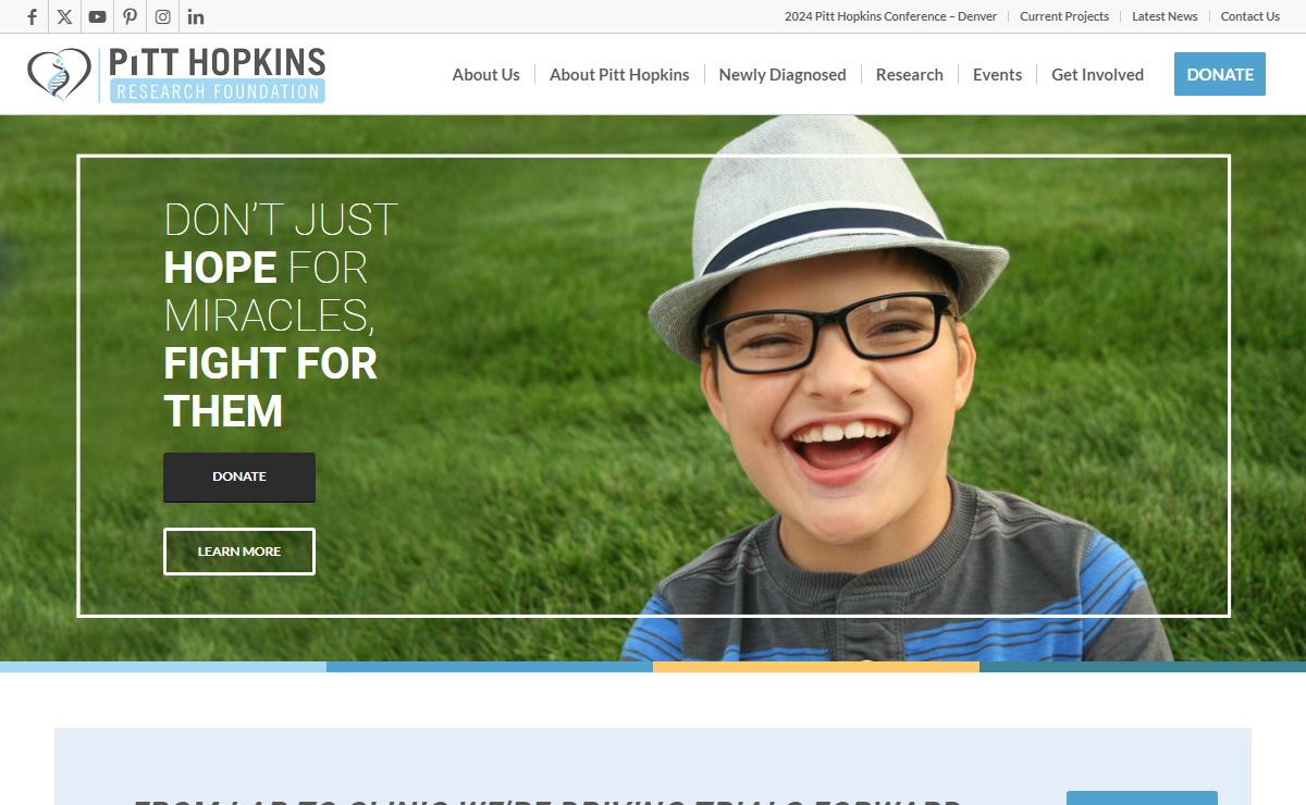 Home - Pitt Hopkins Research Foundation