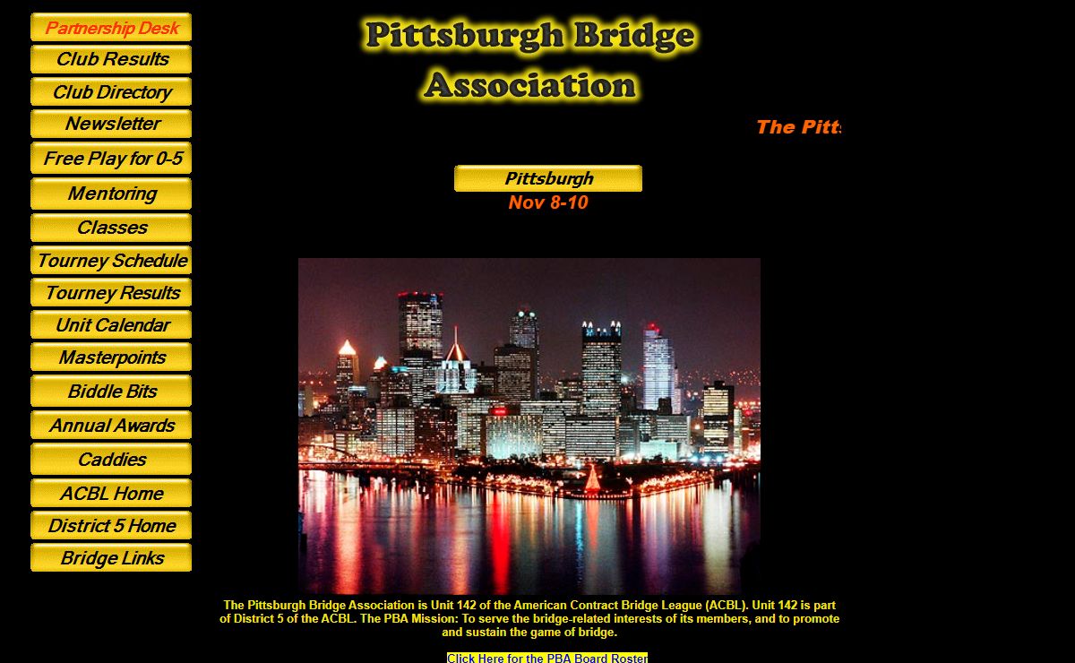 The Home Page of the Pittsburgh Bridge Association