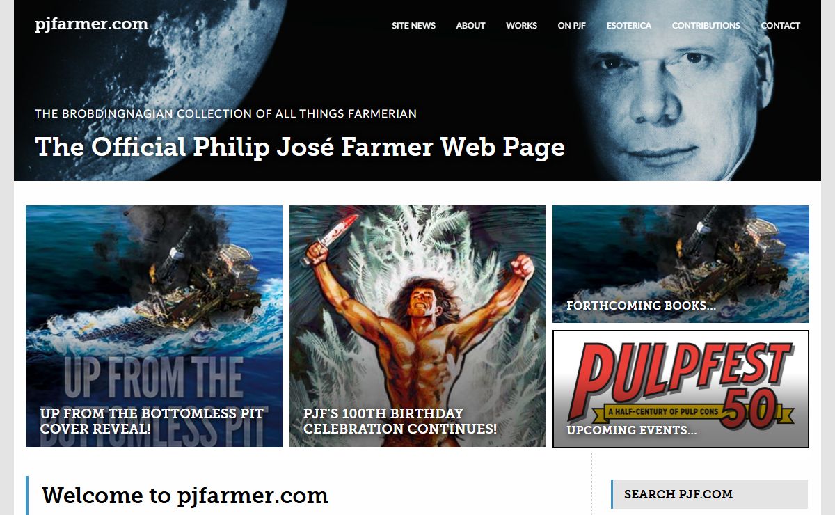 The Official Philip José Farmer Web Page | Home