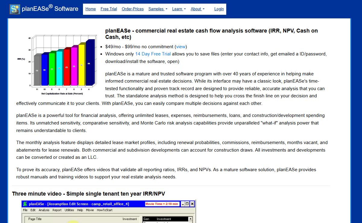 Commercial Development Investment Real Estate Analysis Software