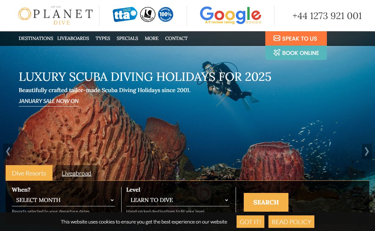 Luxury Scuba Diving Holidays Worldwide