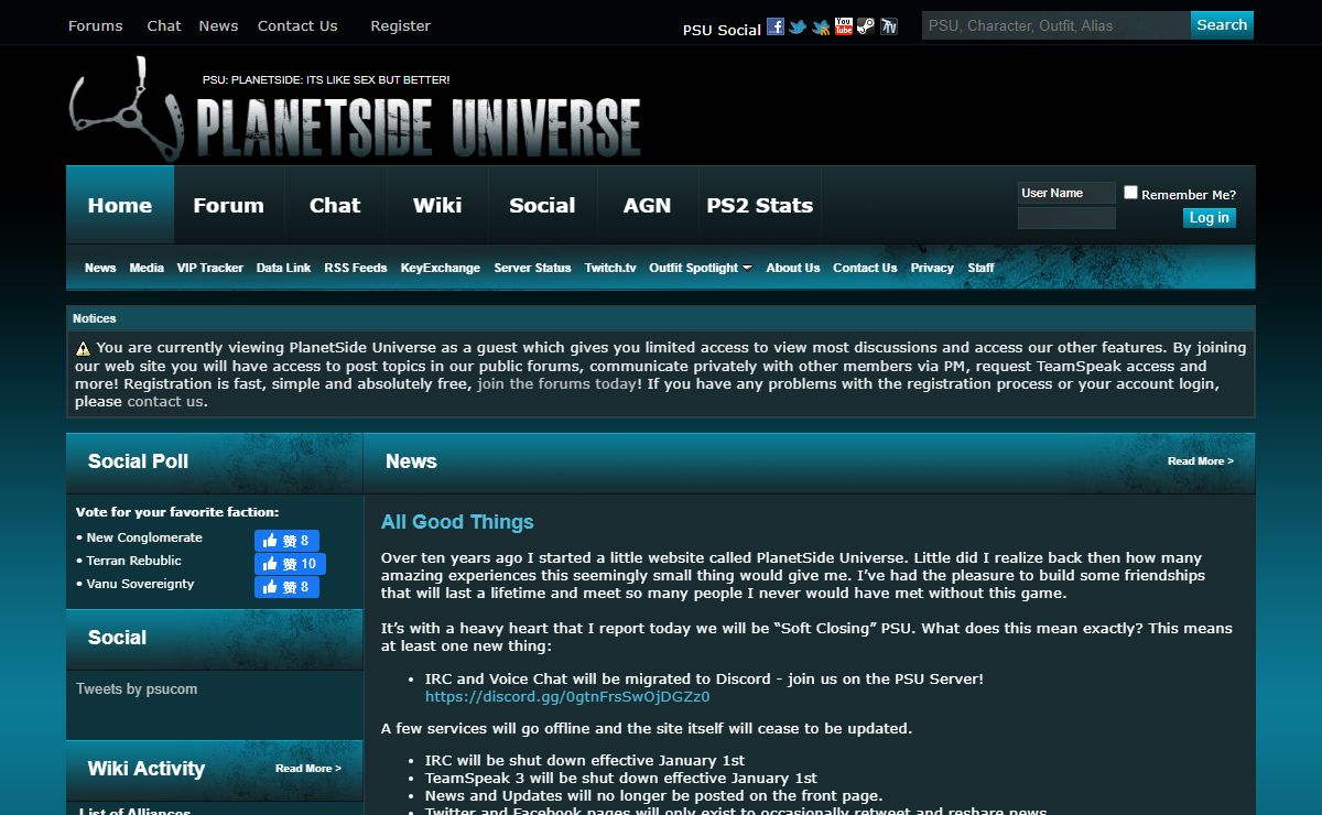 PlanetSide Universe - Your #1 source for all things PlanetSide