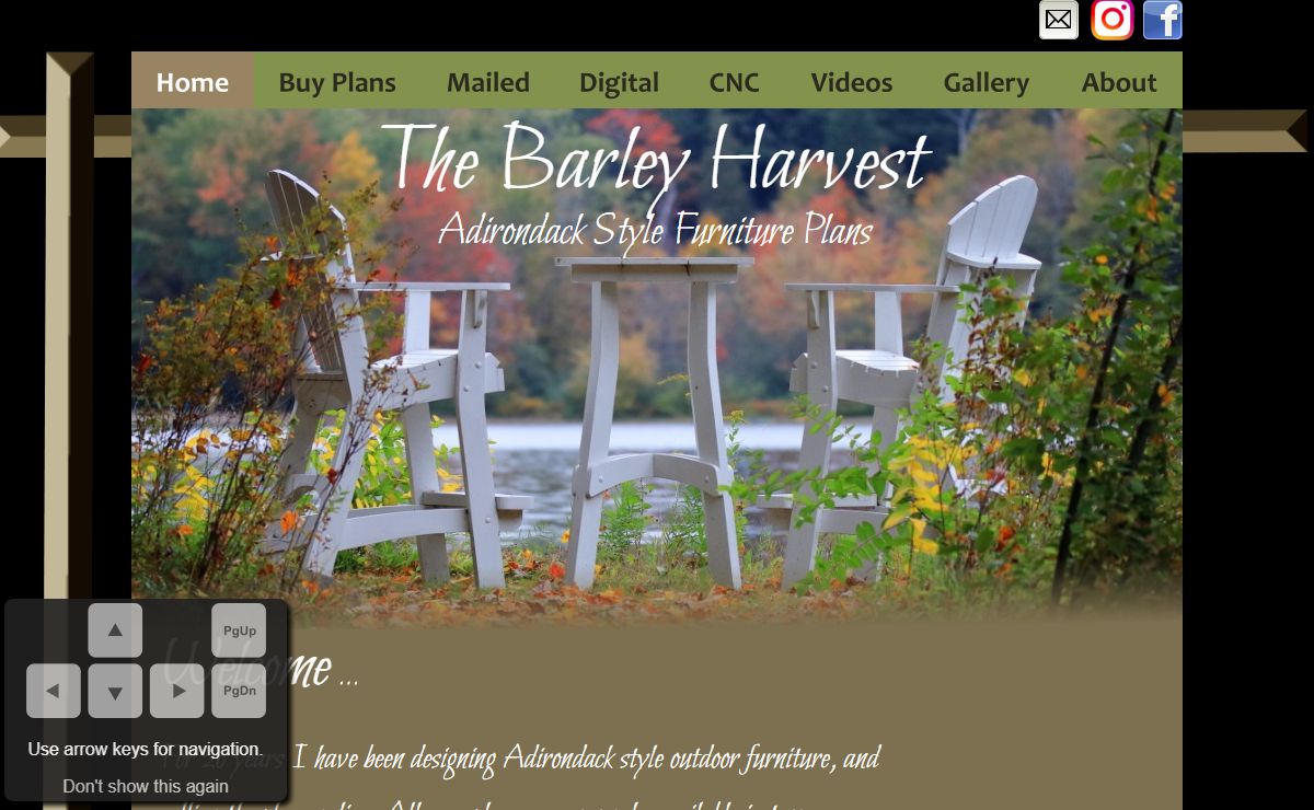 Adirondack Chair Plans by The Barley Harvest