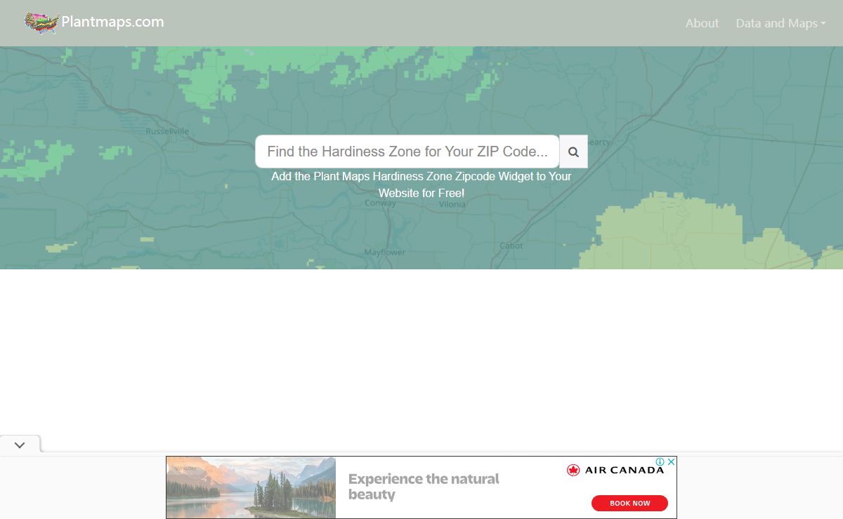 Plantmaps - Hardiness Zone Maps, First and Last Frost Dates and Much More