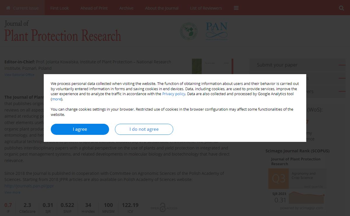 Journal of Plant Protection Research