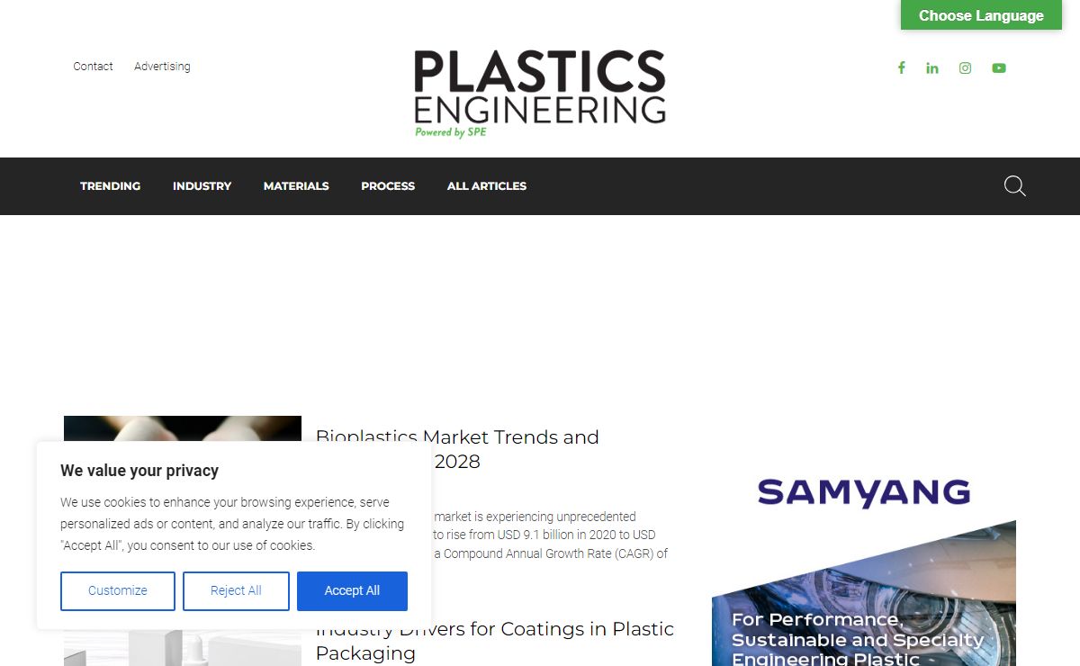 Plastics Engineering - Publication of Society of Plastics Engineers
