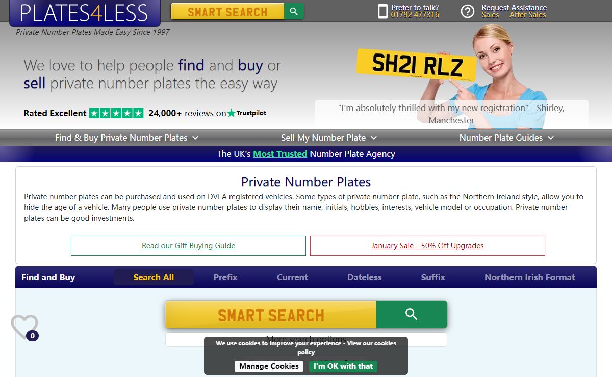 Private Number Plates | Plates4less, VRM Swansea Ltd