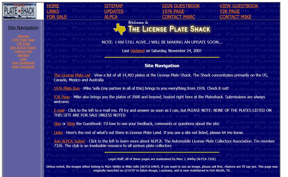 Welcome to Plateshack.com!