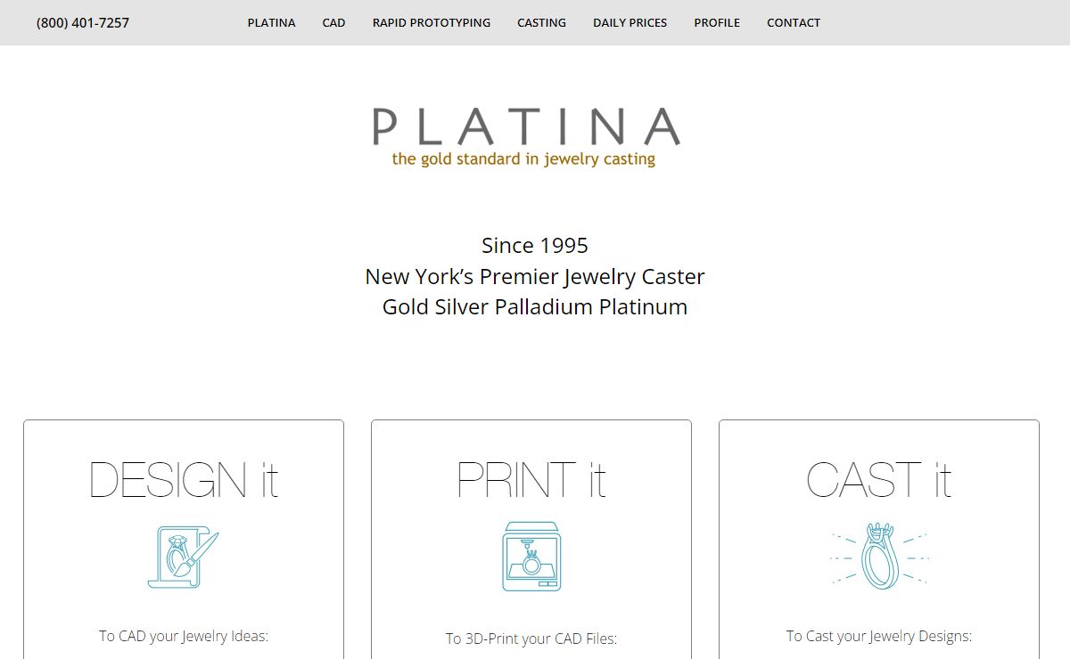[Platina] Jewelry Casting: Platinum,Gold,Silver Casting