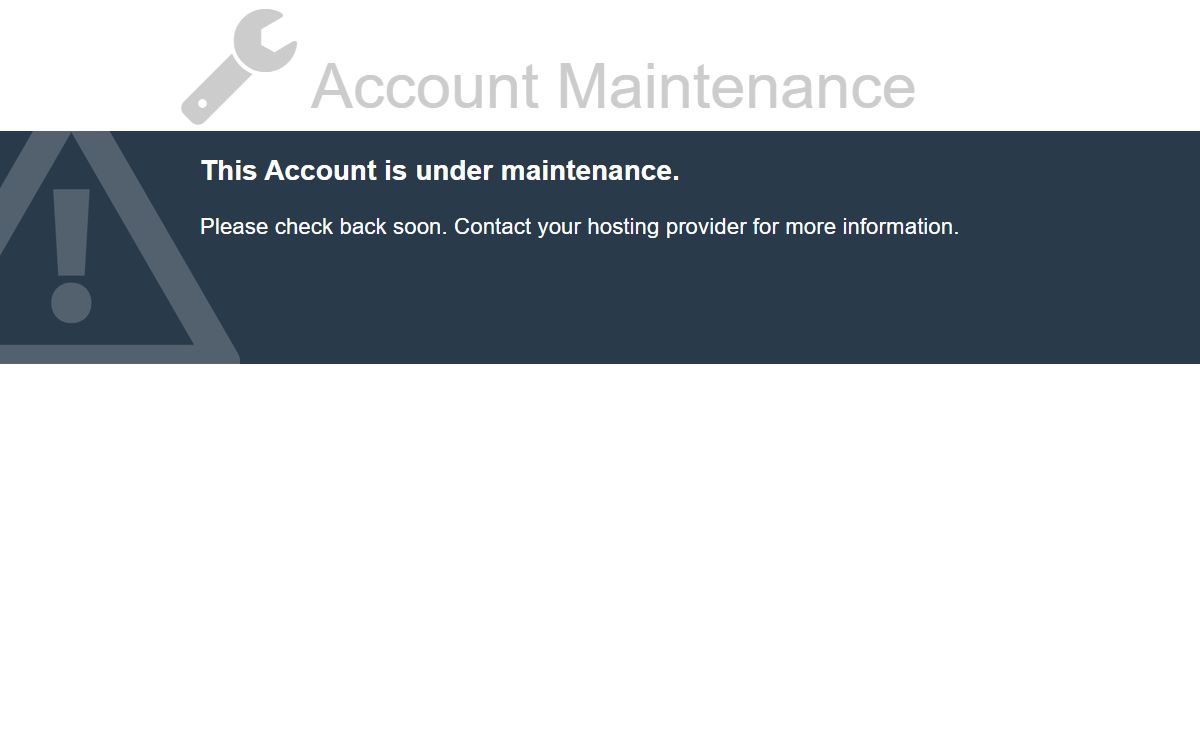 Account Maintenance