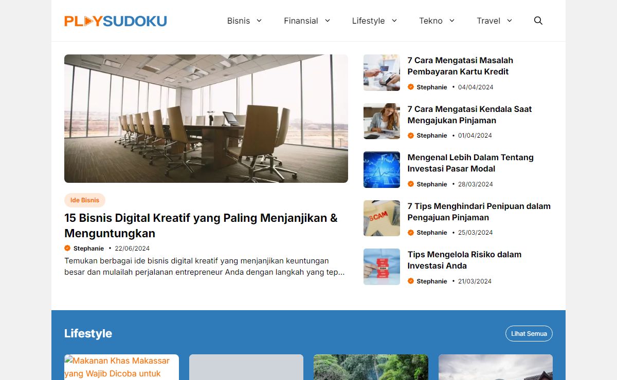 Play-Sudoku.com - Informasi Terkini Asuransi, Bisnis, Investasi, dan Pinjaman