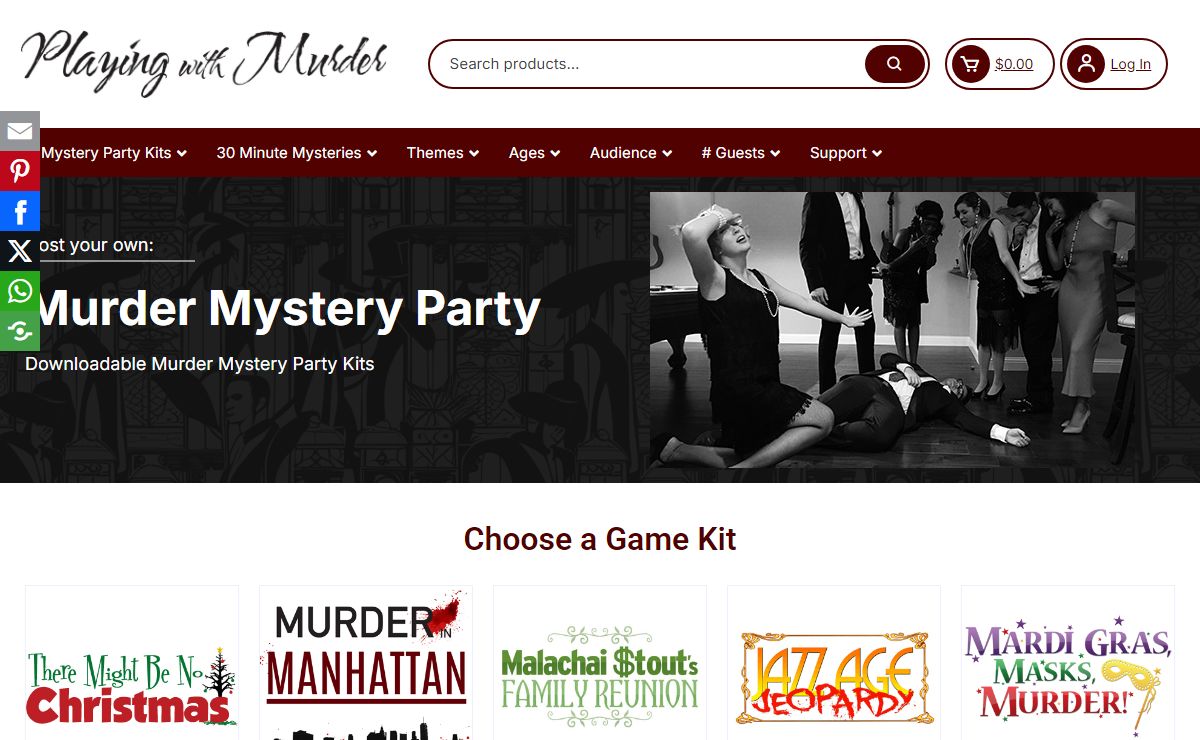 Murder Mystery Party Game Kits - Playing With Murder