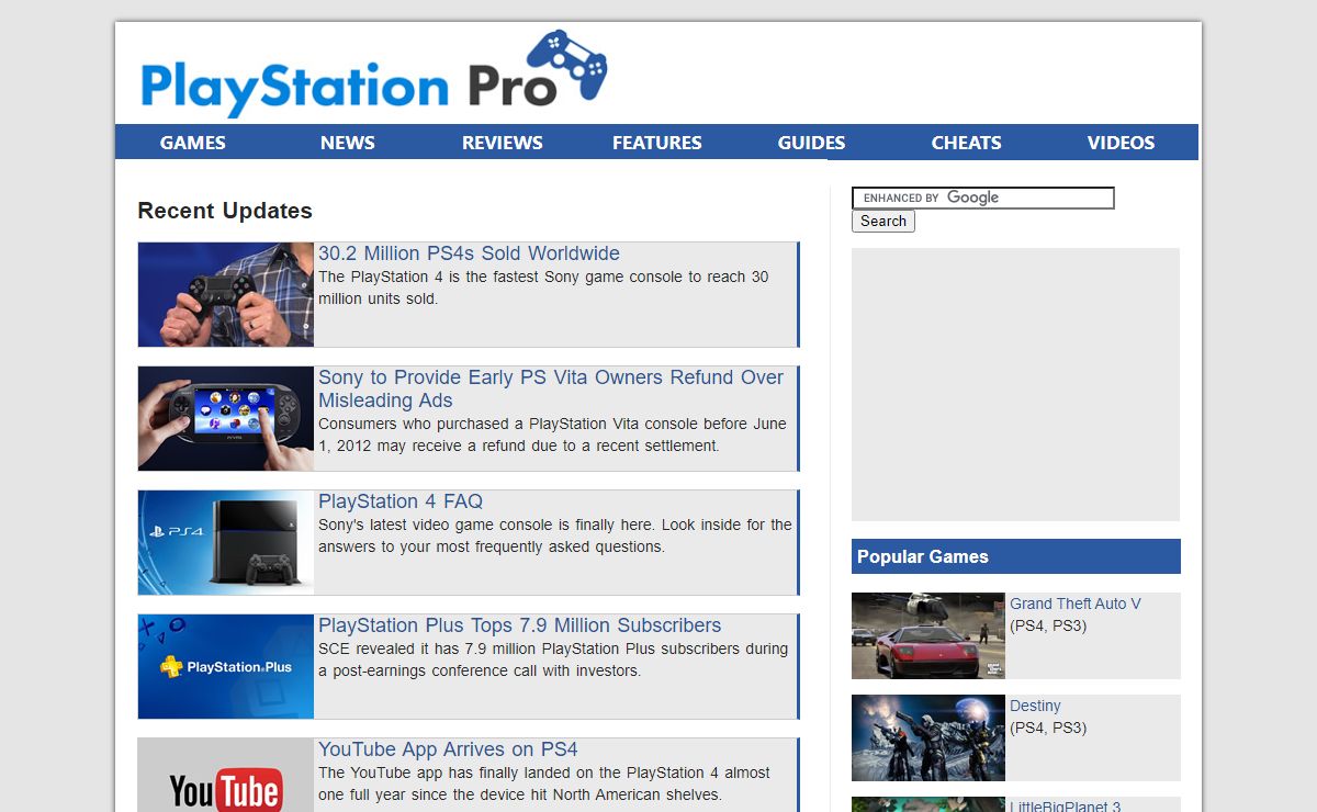 PlayStation Pro - PS4, PS3, and Vita News, Previews, Reviews, Guides, Codes, Game Trailers