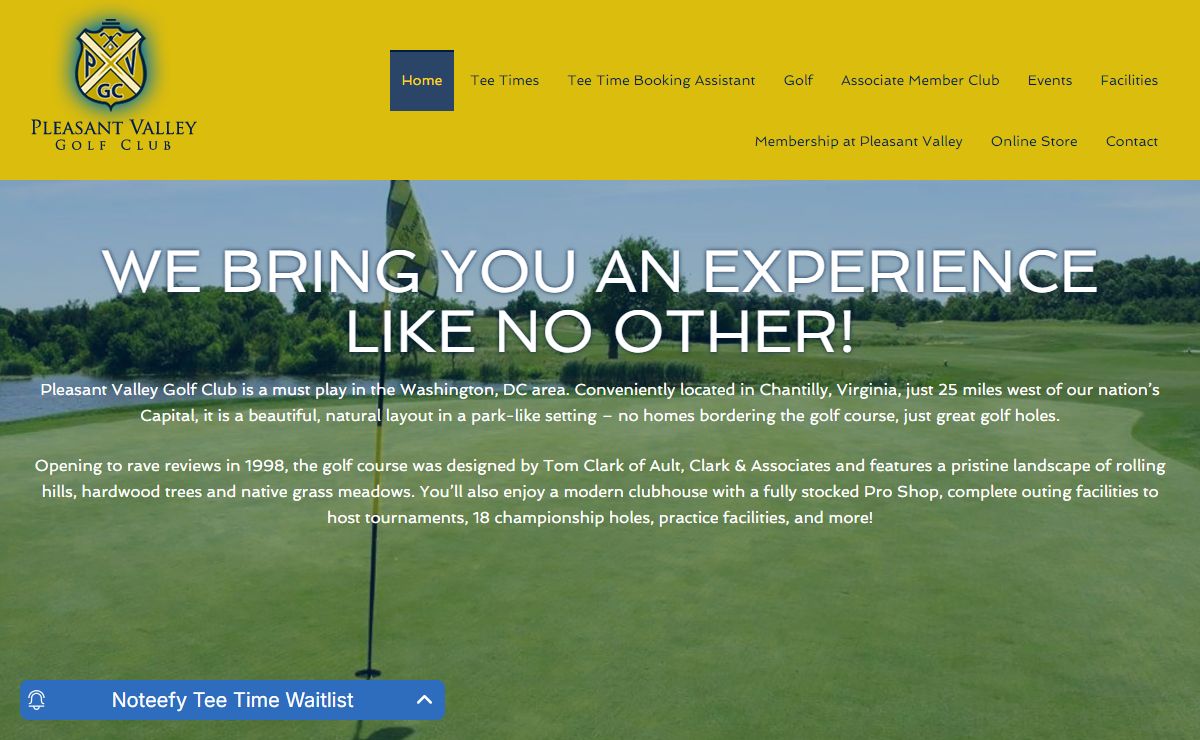 Home - Pleasant Valley Golf Club