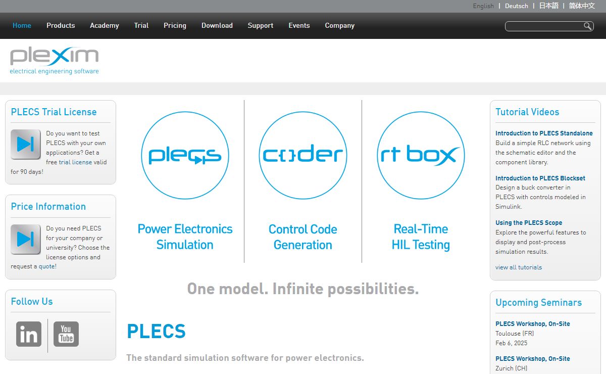 Electrical Engineering Software | Plexim