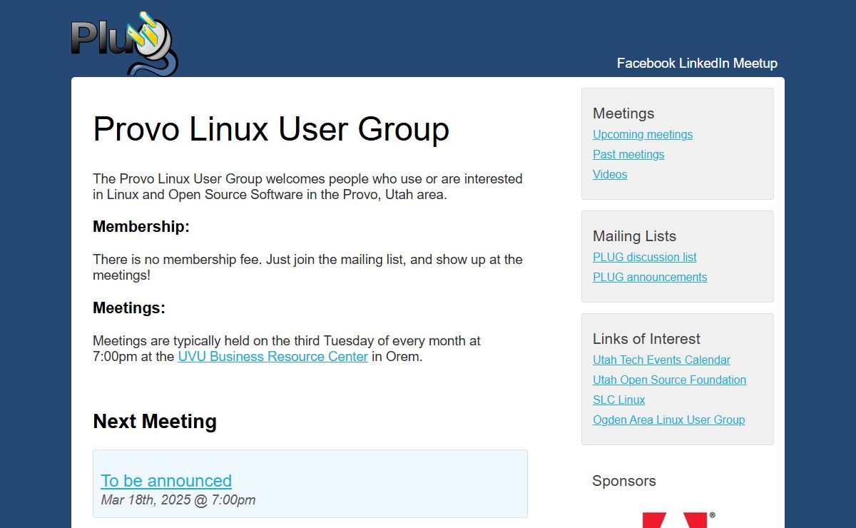 Provo Linux User Group - PLUG