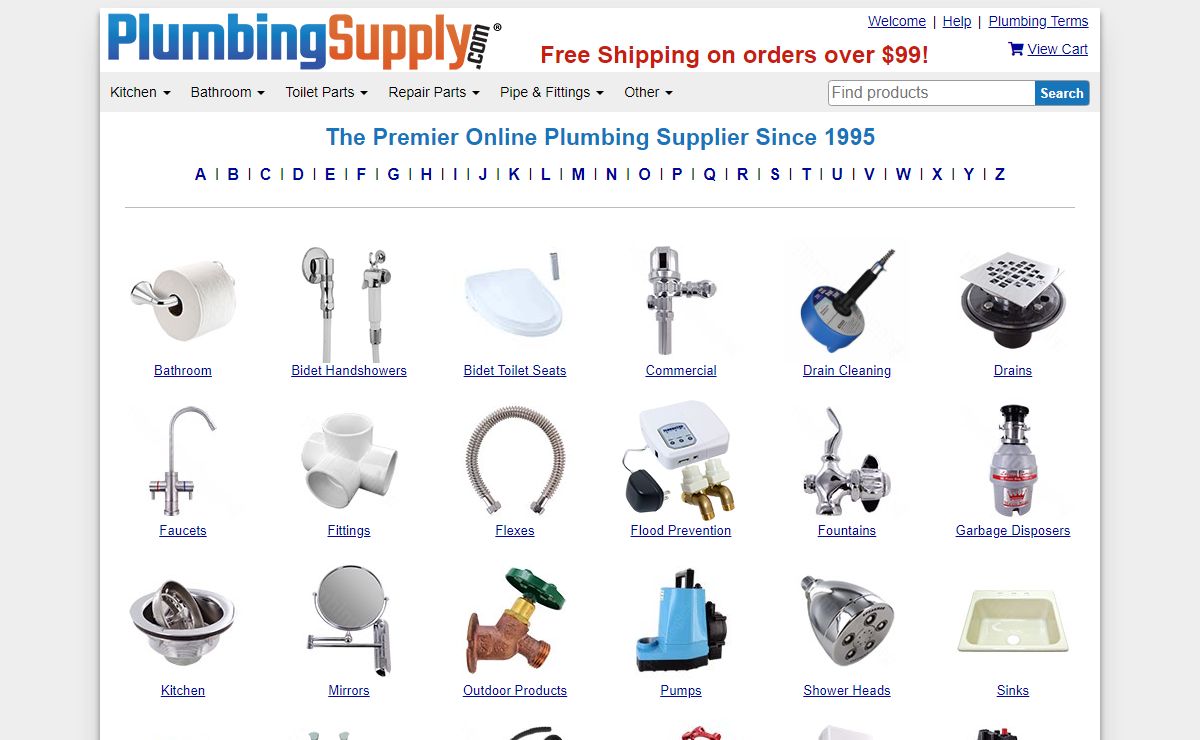 Famous PlumbingSupply.com® where you'll find the largest selection of faucets, sinks, pumps, toilet seats, repair parts and more!