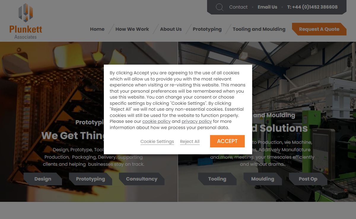 Plunkett Associates | Rapid Prototyping And Low Volume