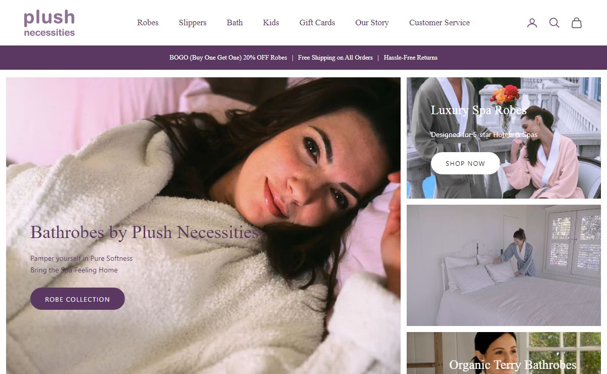Luxury Spa Bathrobes | Soft Plush Robes for Men and Women