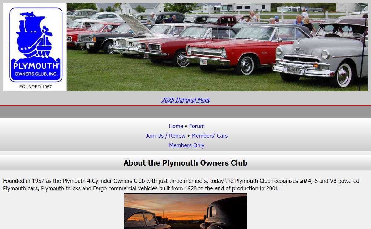 Plymouth Owners Club