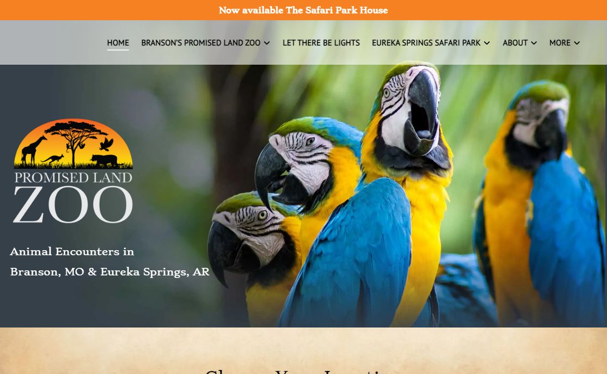 Promised Land Zoos - Missouri's Top Animal Attractions & Zoo
