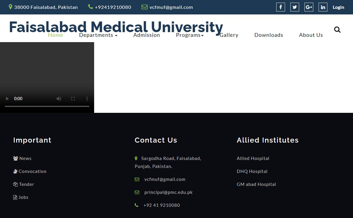 Faisalabad Medical University, Faisalabad