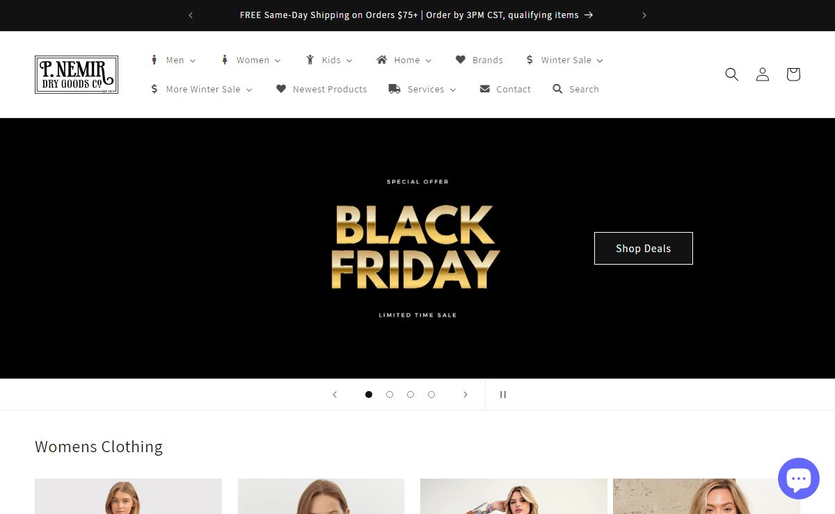 PNemir.com-Free Same Day Shipping-Fashion Clothing, Footwear & Jewelry – P NEMIR Dry Goods Co