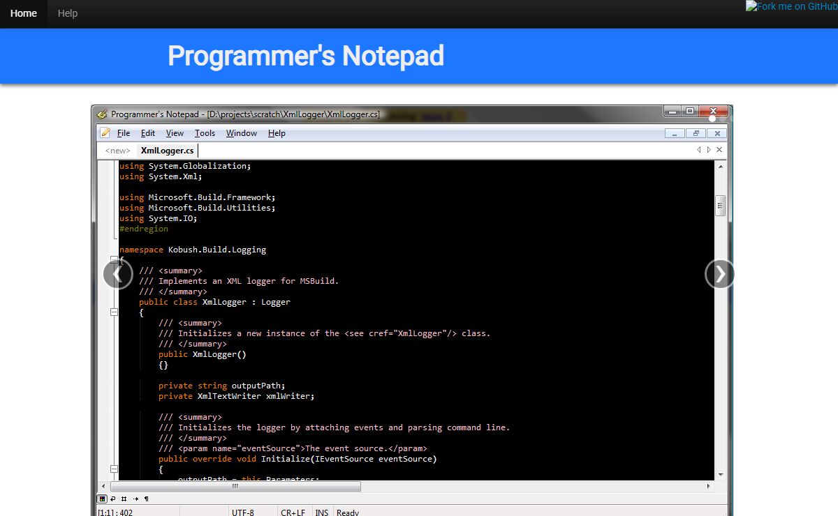 Programmer's Notepad