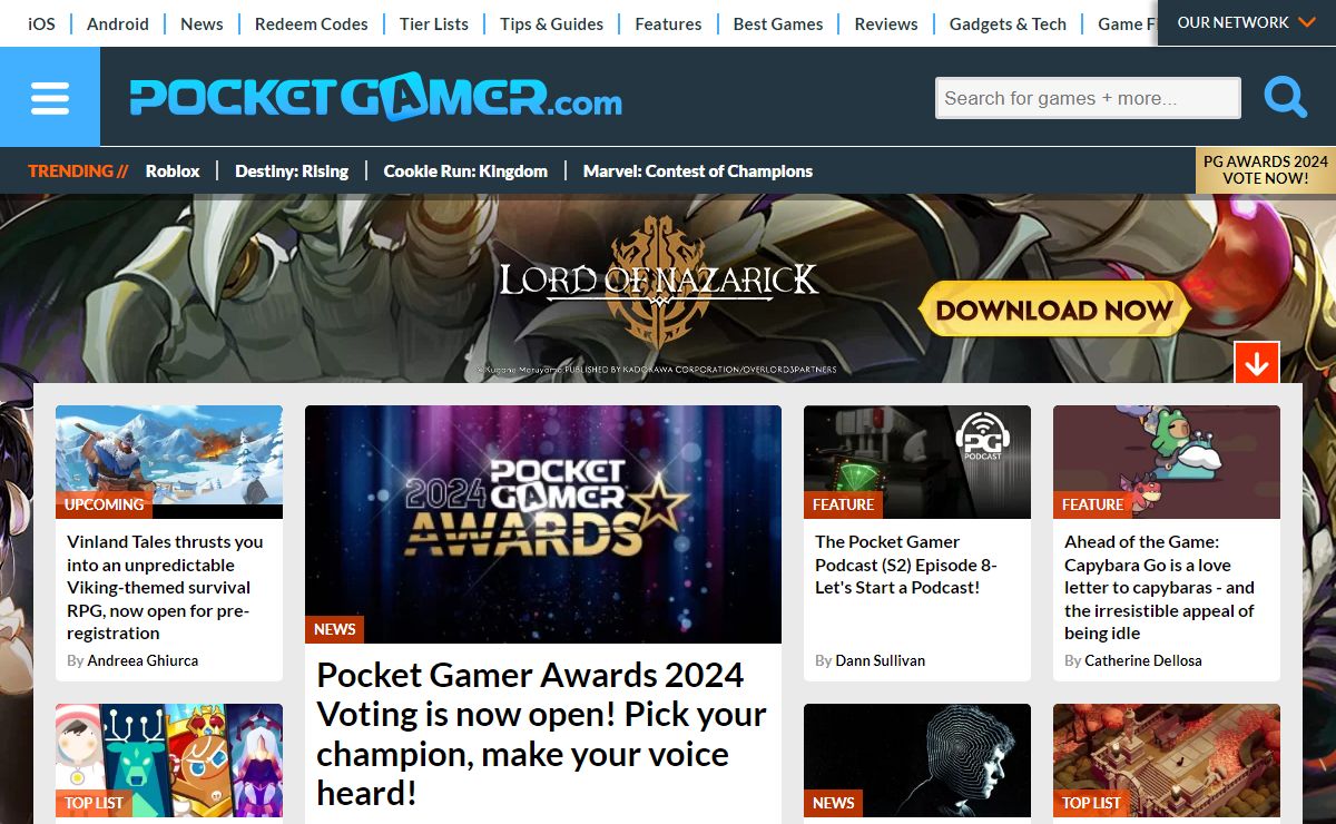 The world's number one mobile and handheld videogame website | Pocket Gamer