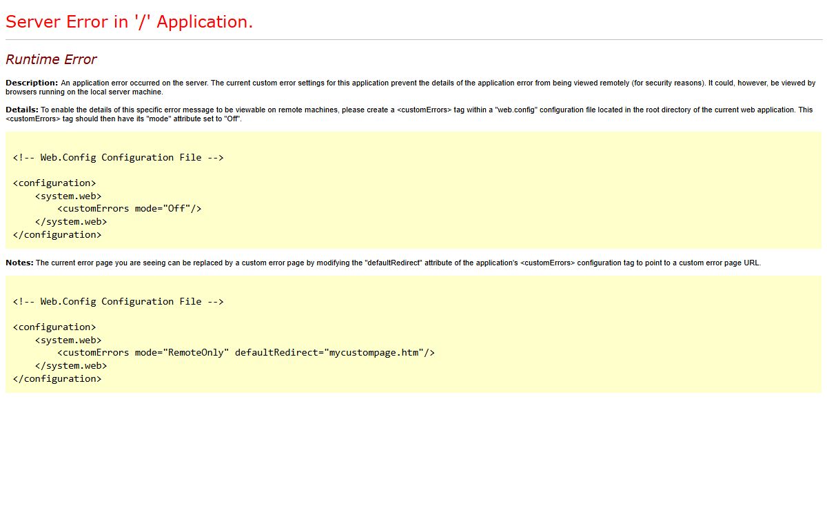 Runtime Error