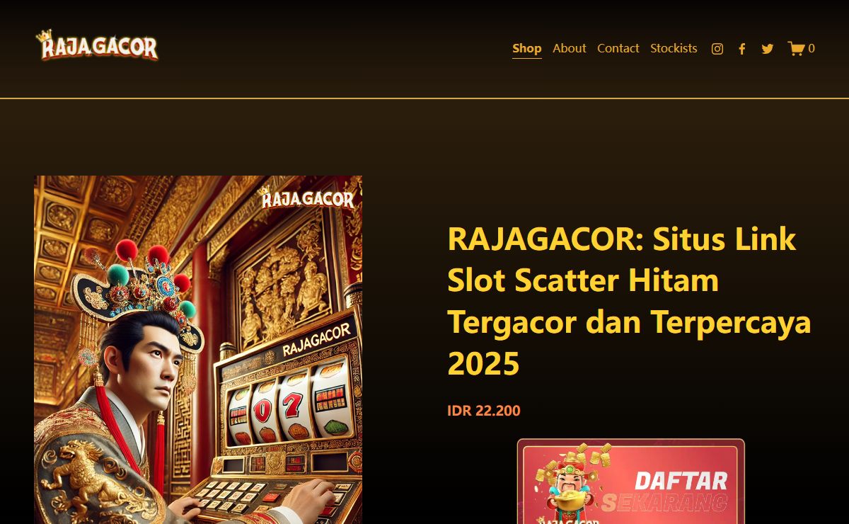 RAJAGACOR: Situs Link Slot Scatter Hitam Tergacor dan Terpercaya 2025