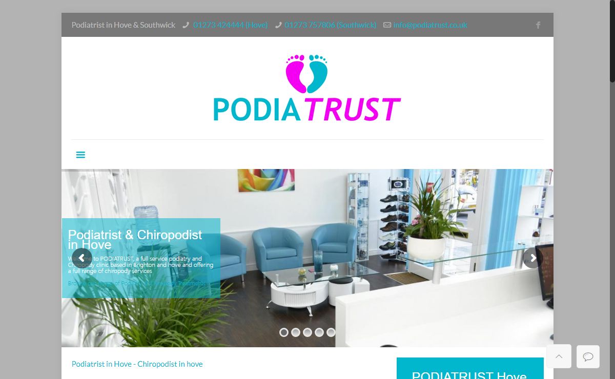 PODIATRUST- Expert Chiropody and Podiatry Treatments in Hove and SouthwickPodiatrust
