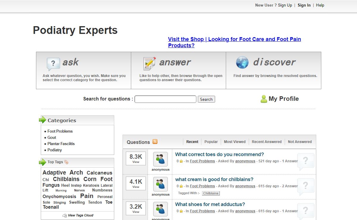 Podiatry Experts - Questions & Answers