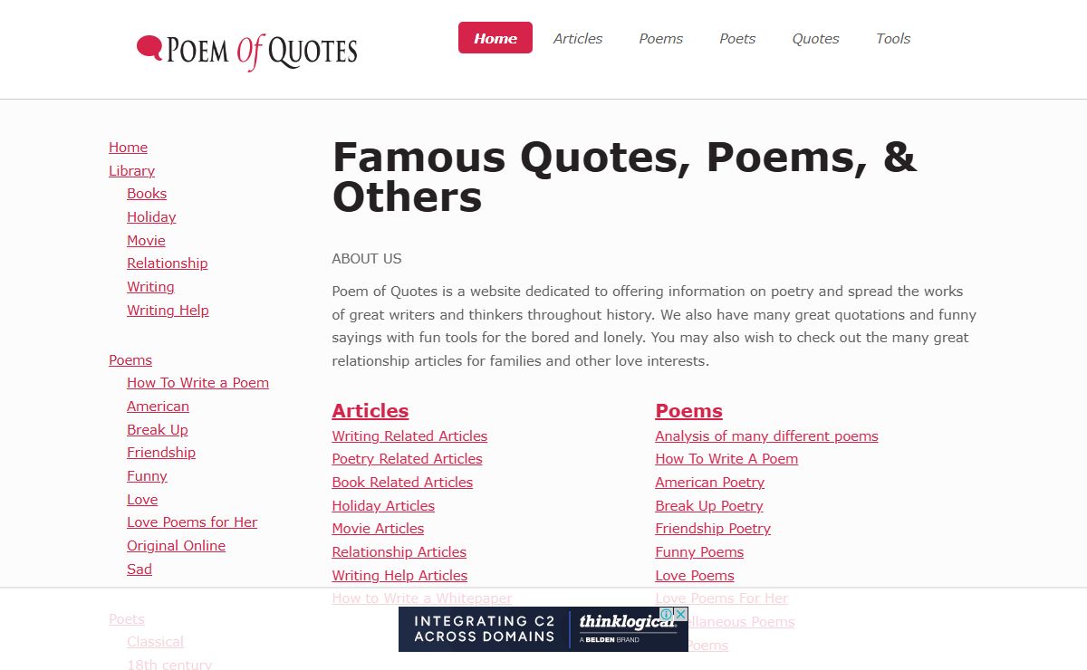 PoemOfQuotes.com - Famous Quotations - Poetry