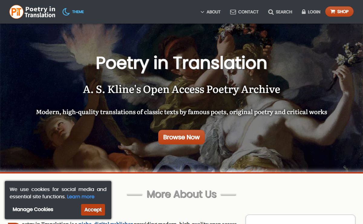 Poetry In Translation | A. S. Kline's Open Access Poetry Archive
