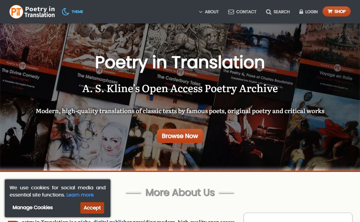 Poetry In Translation | A. S. Kline's Open Access Poetry Archive