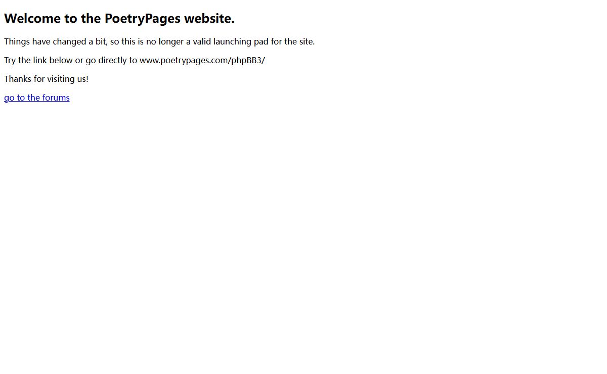 PoetryPages Forums