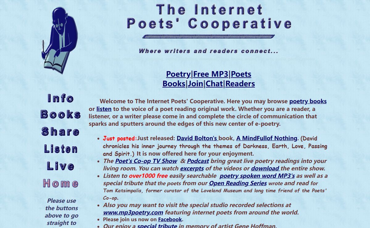 free mp3 poetry Poets' Coop