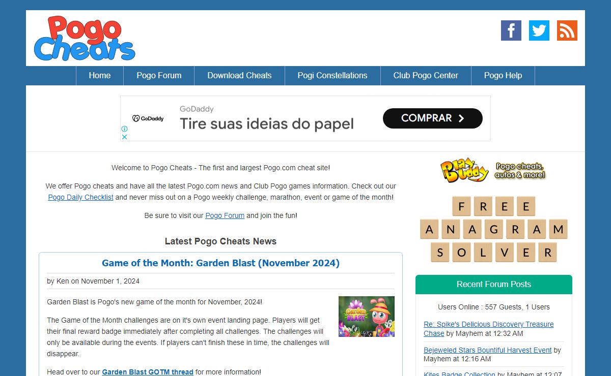 Pogo Cheats | Club Pogo Games | Pogo Forum - PogoCheats.net