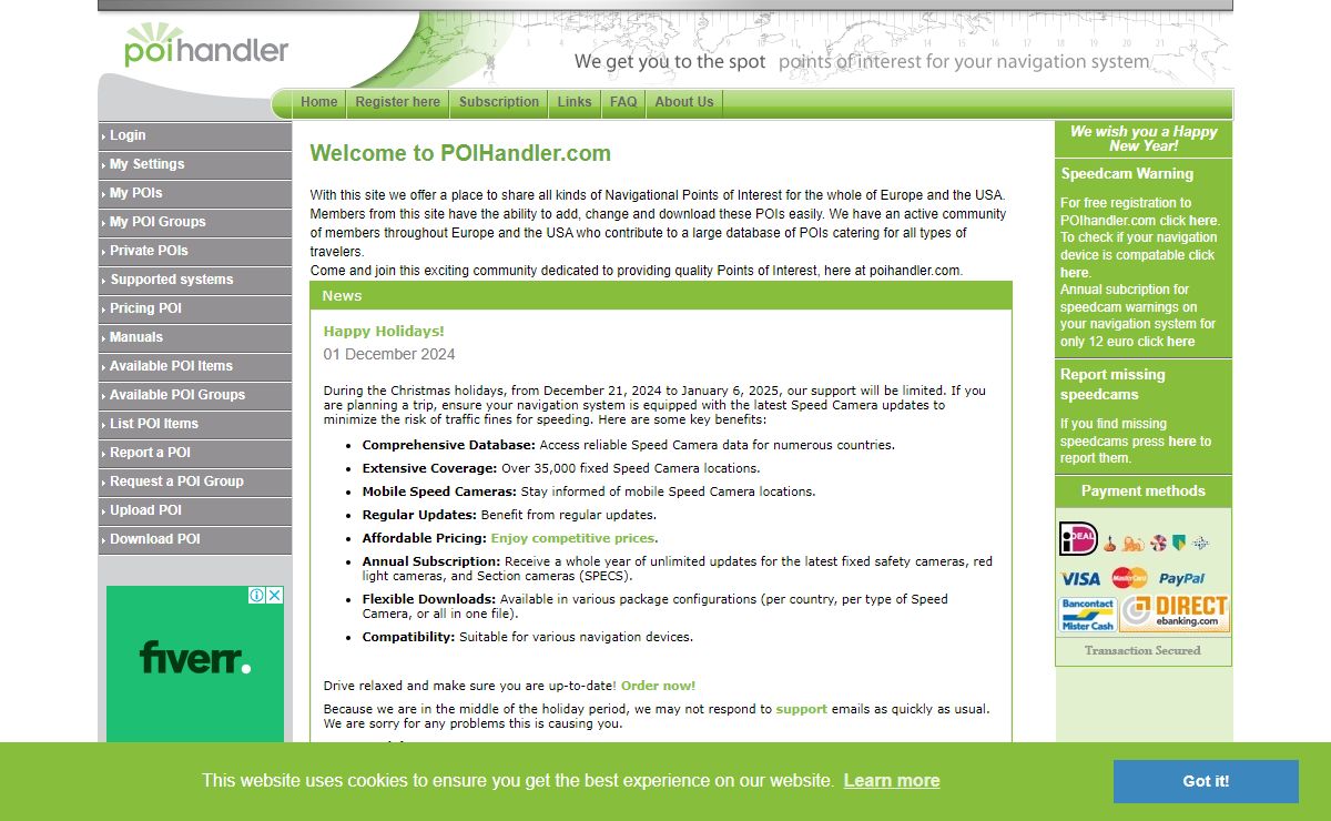 POIHandler.com - Welcome to POIHandler.com