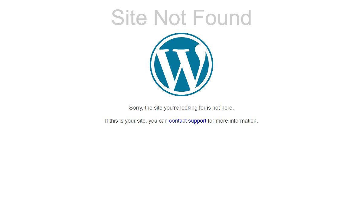 Site Not Found