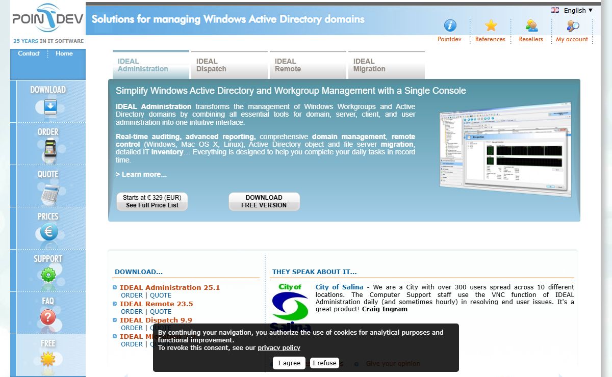 Home | Windows Active Directory Management Software | Pointdev